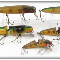 Vintage Shur Strike Pikie Lot Of Five Lures