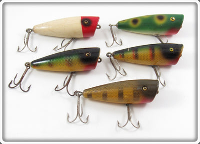 Vintage Shur Strike Plunker Lot Of Five Lures