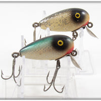 Vintage Shur Strike Blue Back & Silver Flash Small Dude Lure Pair