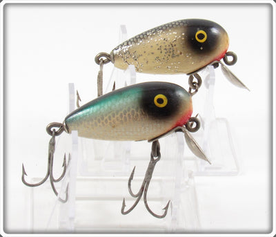 Vintage Shur Strike Blue Back & Silver Flash Small Dude Lure Pair