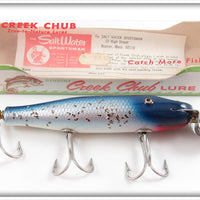 Vintage Creek Chub Blue Flash Snook Pikie Lure In Box 3434 W