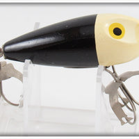 Vintage Bleeding Bait Mfg Co Black & White Bleeder Bait Lure