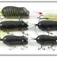 Vintage Creek Chub Plastic Mouse Lot Of Six Lures