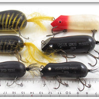 Creek Chub Plastic Mouse Lot Of Six