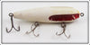 Vintage Wilson White & Red Fluted Wobbler Lure