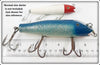 Creek Chub Blue Flash Uncatalogued Giant Musky/Striper Darter