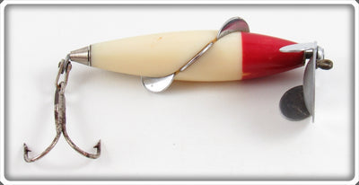 Vintage Lloyd Red & White Bodi Action Wobbler Lure