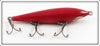 Vintage E. J. Lockhart Solid Red Water Witch Lure