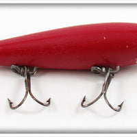 Vintage E. J. Lockhart Solid Red Water Witch Lure