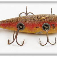 Vintage Heddon Sienna Crackleback 150 Dowagiac Minnow Lure