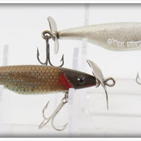 Creek Chub Chrome & Golden Shiner S Series Streeker Lure Pair