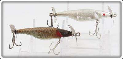 Creek Chub Chrome & Golden Shiner S Series Streeker Lure Pair