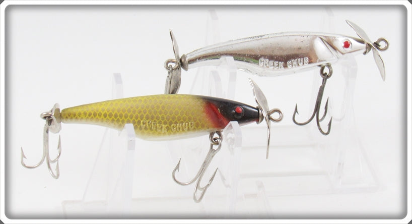 Creek Chub Chrome & Golden Shiner S Series Streeker Lure Pair