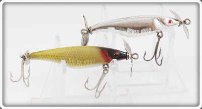 Creek Chub Chrome & Golden Shiner S Series Streeker Lure Pair