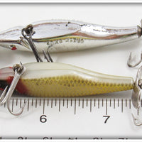 Creek Chub Chrome & Golden Shiner S Series Streeker Pair