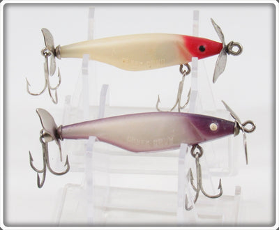 Vintage Creek Chub Red Head & Purple S Series Streeker Pair