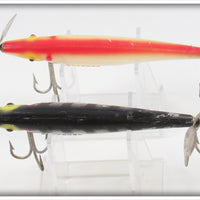 Creek Chub Red & White And Black Striped LS Series Streeker Pair