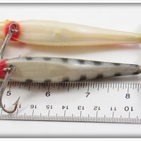 Creek Chub Red & White And Black Striped LS Series Streeker Pair