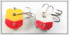 Creek Chub Yellow Spotted & Frog Plastic Wee Dee Pair