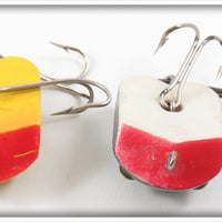 Creek Chub Yellow Spotted & Frog Plastic Wee Dee Pair
