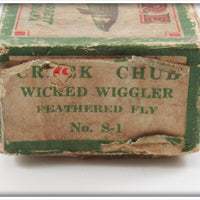 Creek Chub Nickel Wicked Wiggler In End Label Box S-1