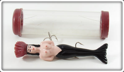 Vintage Lloyd's Inc Black Mermaid Queen Lure In Tube