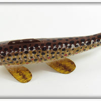 Carl Christiansen Brown Trout Decoy In Box