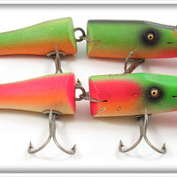 Creek Chub Fireplug & Rainbow Fire Jointed Snook Pikie Lure Pair