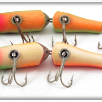 Creek Chub Fireplug & Rainbow Fire Jointed Snook Pikie Pair