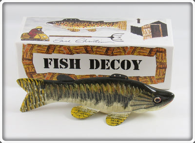 Carl Christiansen Largemouth Bass Decoy In Box