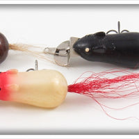 Creek Chub Copper, Black & Red Head Mitie Field Mouse Lot Of Three