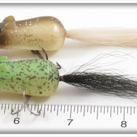 Creek Chub Green & Silver Flash Mitie Field Mouse Pair