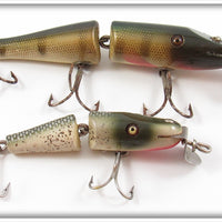 Creek Chub Perch Jointed Pikie & Silver Flash Midget Pikie Lure Pair