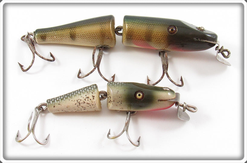 Creek Chub Perch Jointed Pikie & Silver Flash Midget Pikie Lure Pair