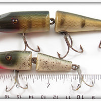 Creek Chub Perch Jointed Pikie & Silver Flash Midget Jointed Pikie Pair