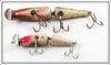 Creek Chub Perch Jointed Pikie & Silver Flash Midget Jointed Pikie Pair