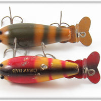 Creek Chub Western Auto Red Devil & Tan Crab Crawdad Pair