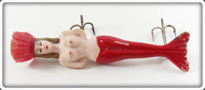 Vintage Lloyd's Inc Red Mermaid Queen Lure