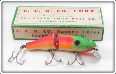 Creek Chub Rainbow Fire Jointed Striper Pikie In Box 6831