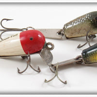 Creek Chub Red Head, Perch & Silver Flash Spoon Tail Lot Of Three