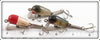 Creek Chub Red Head, Perch & Silver Flash Spoon Tail Lot Of Three