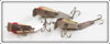 Creek Chub Red Head, Perch & Silver Flash Spoon Tail Lot Of Three