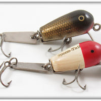 Creek Chub Red Head & Pikie Scale Spoon Tail Lure Pair