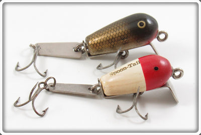 Creek Chub Red Head & Pikie Scale Spoon Tail Lure Pair