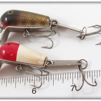 Creek Chub Red Head & Pikie Scale Spoon Tail Pair
