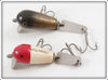 Creek Chub Red Head & Pikie Scale Spoon Tail Pair