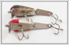 Creek Chub Red Head & Pikie Scale Spoon Tail Pair