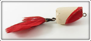 The Dickens Bait Co Red & White Dicken's Weedless Wonder Lure