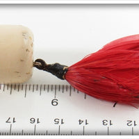 The Dickens Bait Co Red & White Dicken's Weedless Wonder