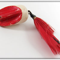 The Dickens Bait Co Red & White Dicken's Weedless Wonder